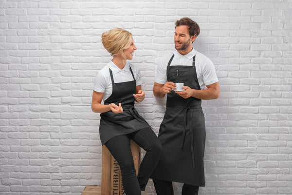 fartuszek Taras kolorowy 64x80 cm; 64x80 cm (DxS); czarny