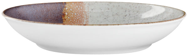 Teller tief Piazza; 1000ml, 26x5 cm (ØxW); beżowy/morela/śliwka; okrągły; 6 sztuka / opakowanie