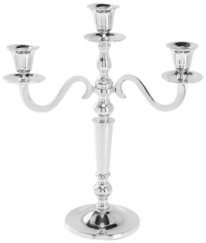 świecznik Abeer 3-ramienny; 26.5x10.5x29.5 cm (DxSxW); srebro