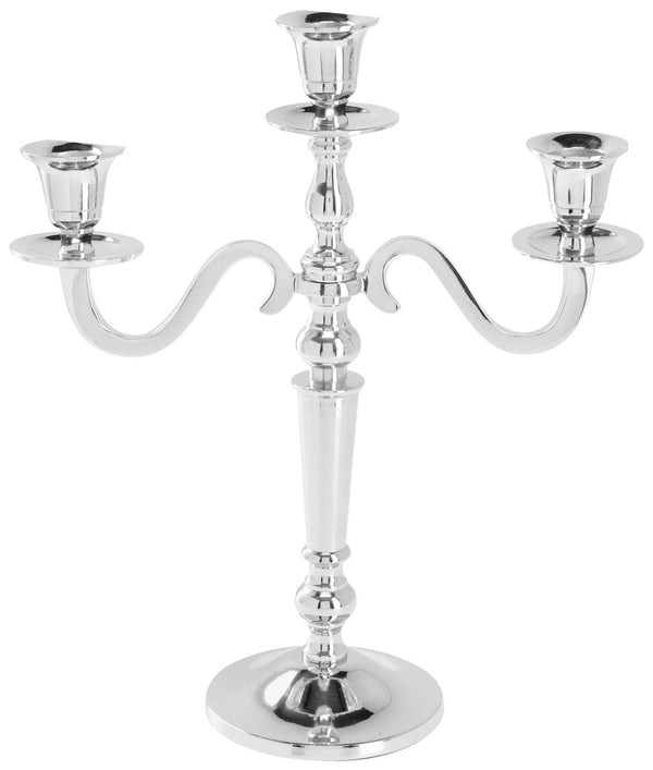 świecznik Abeer 3-ramienny; 26.5x10.5x29.5 cm (DxSxW); srebro