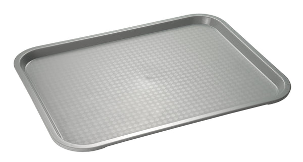taca do fast foodu; 27x35x2 cm (DxSxW); szary; prostokątny