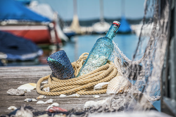 butelka z zamknięciem pałąkowym Oriente; 1050ml, 8.5x32 cm (ØxW); niebieski; 6 sztuka / opakowanie