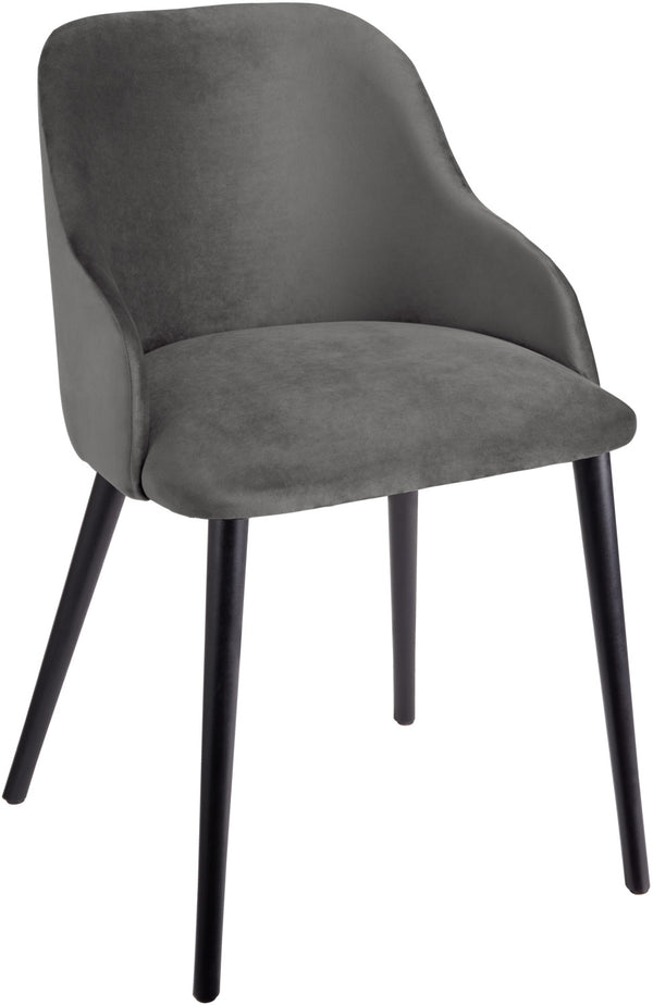 krzesło Almonda; 54x64x77.5 cm (SxGxW); siedzisko taupe, stelaż czarny