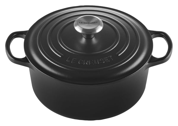 Bräter Signature rund 24 cm; 4200ml, 24x17.2 cm (ØxW); czarny; okrągły