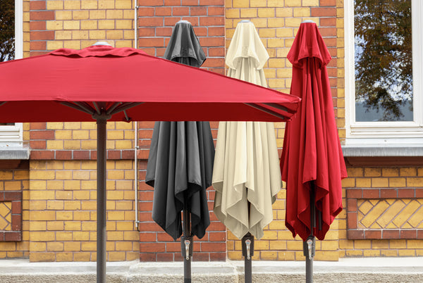 parasol Siroc; 200x200x227 cm (DxSxW); antracyt; kwadrat