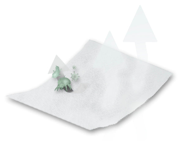 ochraniacz na materac Evolon®; 90x200 cm (SxD); biały