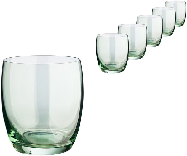 szklanka Amantea Crystal; 450ml, 8.2x9.9 cm (ØxW); zielony; 6 sztuka / opakowanie