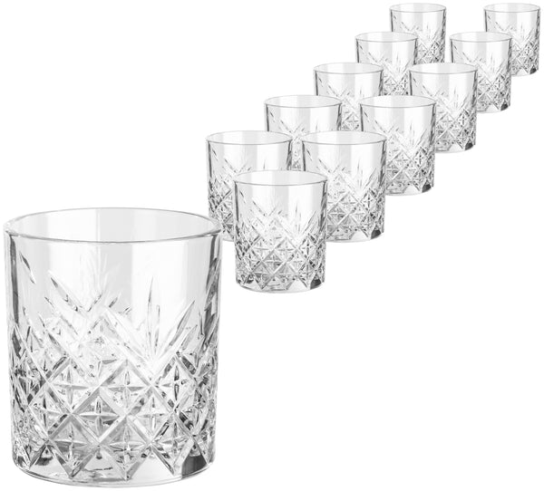 szklanka do whisky Timeless; 355ml, 8.6x9.6 cm (ØxW); transparentny; 12 sztuka / opakowanie