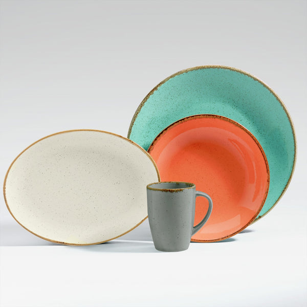 13x6.4 cm (ØxW); turkusowy; okrągły; 6 sztuka / opakowanie