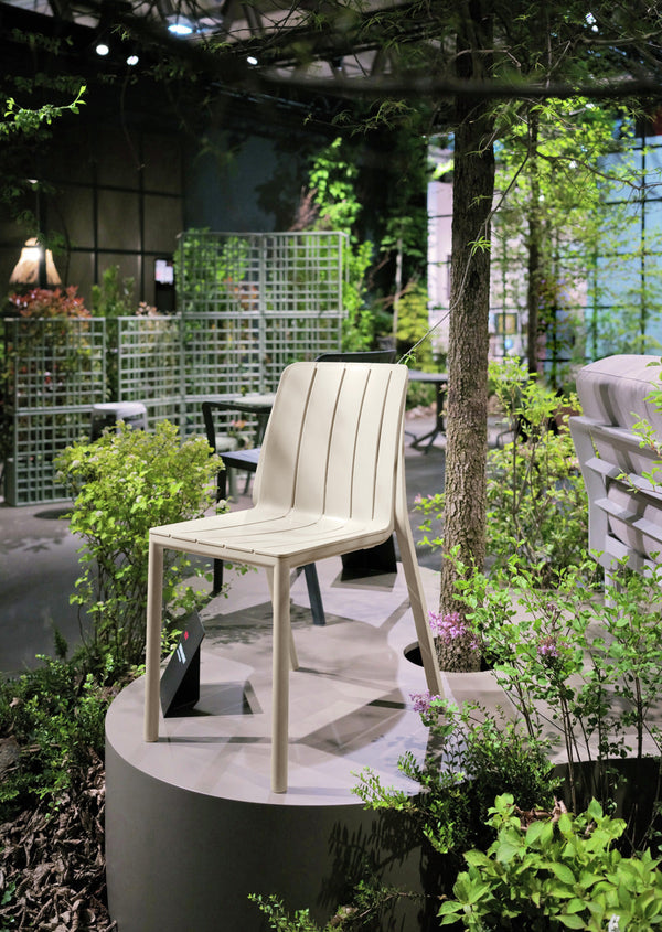 Outdoorstuhl Tiberina stapelbar; 50x56x81 cm (SxGxW); siedzisko beżowy