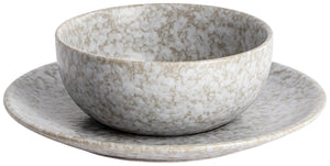 15.5x6.5 cm (ØxW); beżowy/biały; okrągły; 4 sztuka / opakowanie