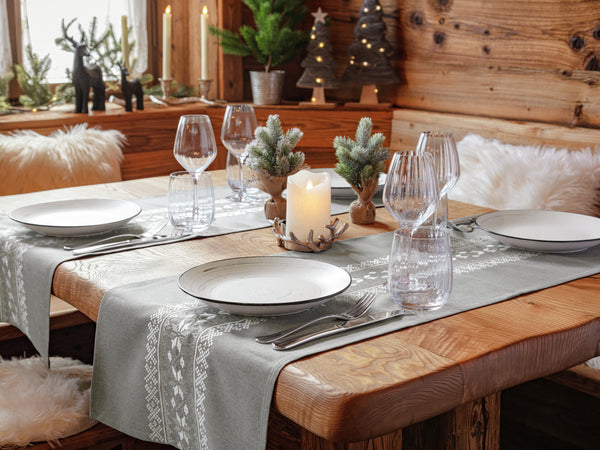 talerz płaski Fungio; 24 cm (Ø); biały/czarny; okrągły; 6 sztuka / opakowanie