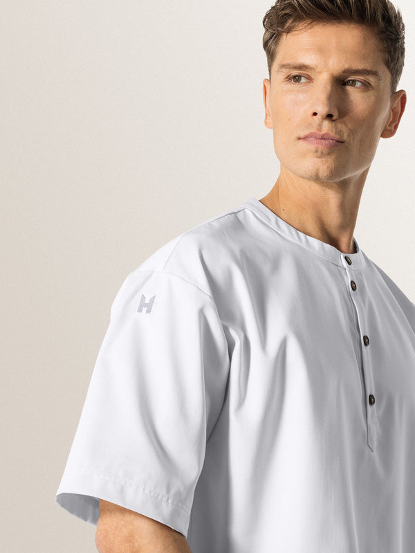 Kochshirt Gorgio; Kleidergröße XS; biały