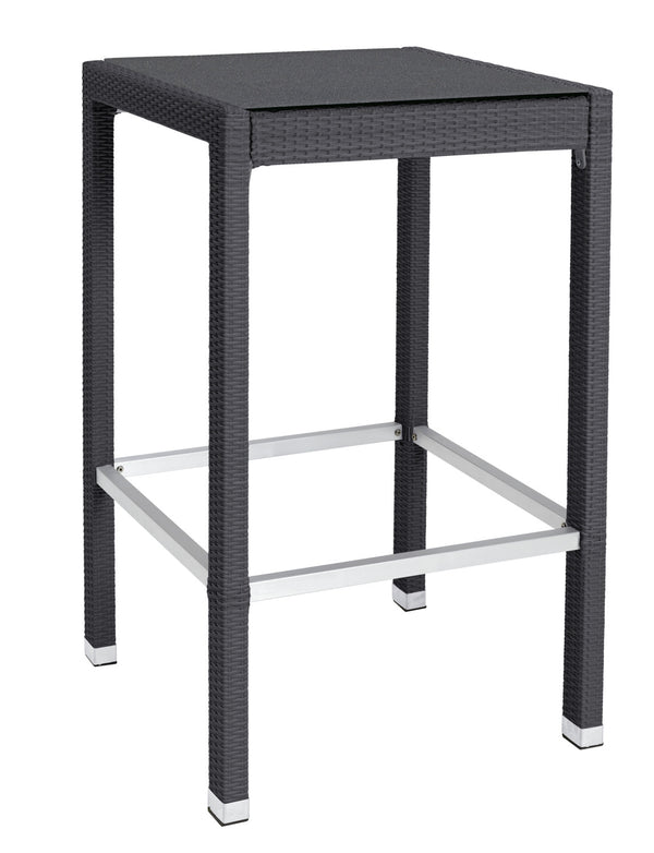 blat kompaktowy Metropolitan stół wysoki; 69.5x61x0.5 cm (DxSxW); szary; prostokątny