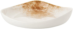talerz głęboki Purior; 800ml, 24.5x22x6 cm (DxSxW); biały/brązowy; owalny; 2 sztuka / opakowanie