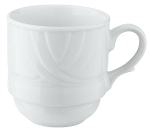 kubek Kiara; 300ml, 8.6x9.4 cm (ØxW); biały; okrągły; 6 sztuka / opakowanie