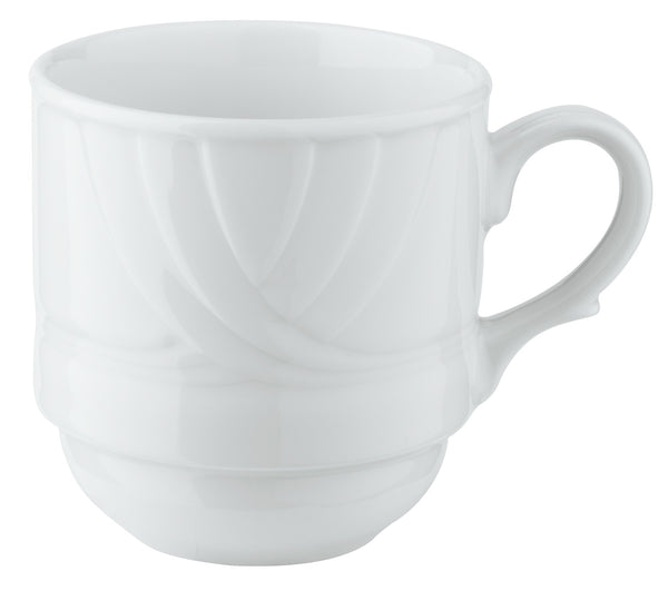 kubek Kiara; 300ml, 8.6x9.4 cm (ØxW); biały; okrągły; 6 sztuka / opakowanie