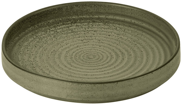 talerz z wysokim rantem Snug; 1250ml, 26x4.5 cm (ØxW); oliwka; okrągły; 4 sztuka / opakowanie