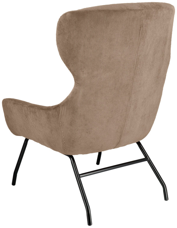 fotel uszak Malin; 75x77x103 cm (SxGxW); siedzisko taupe