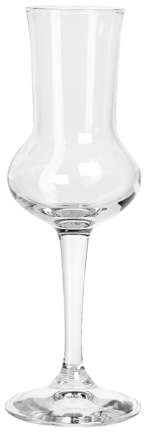 kieliszek do grappy Riserva ze znacznikiem pojemności; 90ml, 3.9x16.5 cm (ØxW); transparentny; 2 cl Füllstrich, 6 sztuka / opakowanie
