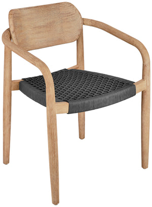 Stuhl Mando; 56x49x76 cm (SxGxW); siedzisko antracyt, stelaż naturalny; 2 sztuka / opakowanie