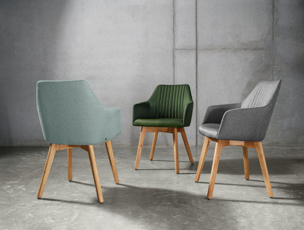 krzesło Arne; 55x57x85 cm (SxGxW); siedzisko antracyt, stelaż dąb/naturalny; 2 sztuka / opakowanie