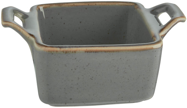 miseczka Sidina kwadratowa z uchwytem; 80ml, 7x7x3.5 cm (DxSxW); szary; kwadrat; 6 sztuka / opakowanie