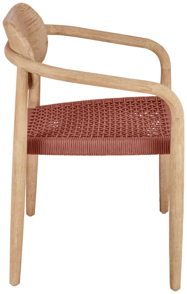 Stuhl Mando; 56x49x76 cm (SxGxW); siedzisko terakota, stelaż naturalny; 2 sztuka / opakowanie