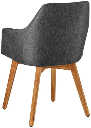 krzesło Arne; 55x57x85 cm (SxGxW); siedzisko antracyt, stelaż dąb/naturalny; 2 sztuka / opakowanie