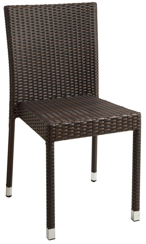 krzesło Metropolitan bez podłokietników; 48x56x90.5 cm (SxGxW); siedzisko ciemny taupe, stelaż ciemny taupe; 2 sztuka / opakowanie