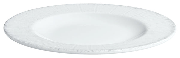talerz płaski Caju z rantem; 17 cm (Ø); biały/szary; okrągły; 6 sztuka / opakowanie