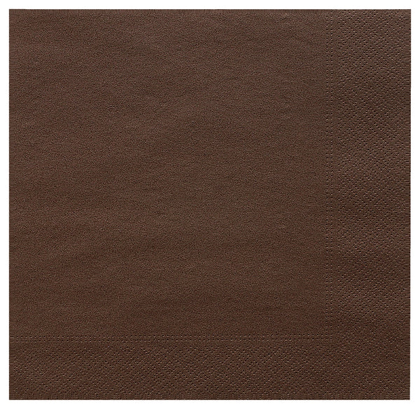 Papierserviette 2-lagig; 39x39 cm (SxD); brązowy; 100 sztuka / opakowanie