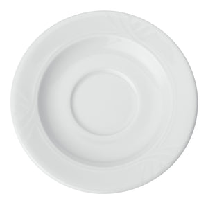 spodek do kubka / filiżanki do kawy Kiara; 14.5 cm (Ø); biały; okrągły; 6 sztuka / opakowanie
