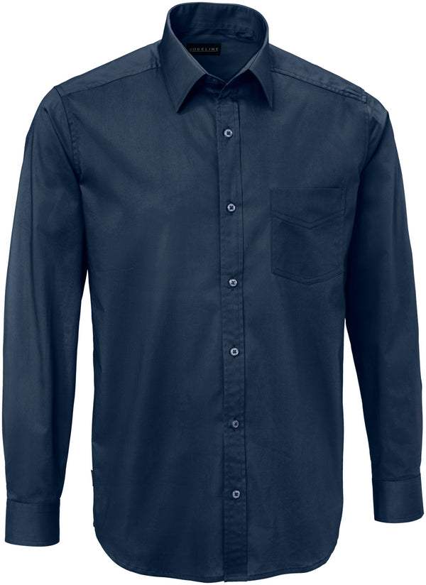 koszula męska Kim długi rękaw; Kleidergröße 37/38; granat