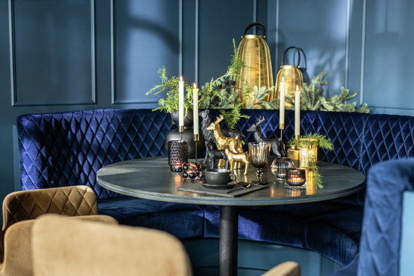 świecznik Aveni; 9x24 cm (ØxW); złoto; 2 sztuka / opakowanie