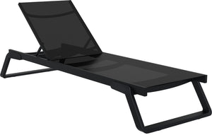 Sonnenliege Tropic; 210x72x31 cm (DxSxW); czarny