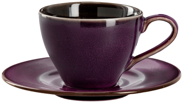 filiżanka do kawy Oriento; 240ml, 9.3x6.8 cm (ØxW); bakłażan; 6 sztuka / opakowanie