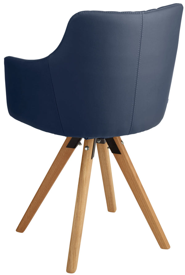 Polsterstuhl Tornea; 62x58x82.5 cm (SxGxW); siedzisko niebieski przydymiony