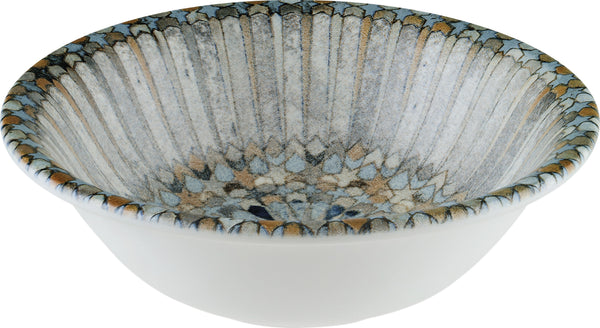 miska Luca Mosaic; 400ml, 16x5 cm (ØxW); pomarańczowy/ciemny niebieski/jasny niebieski/żółty/biały; okrągły; 12 sztuka / opakowanie