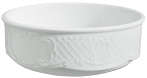 miska Menuett okrągła; 1000ml, 17x6 cm (ØxW); biały; okrągły; 2 sztuka / opakowanie