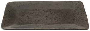 talerz Ironstone; 28.2x15.1x2.4 cm (DxSxW); ciemny brąz/czarny; prostokątny; 2 sztuka / opakowanie