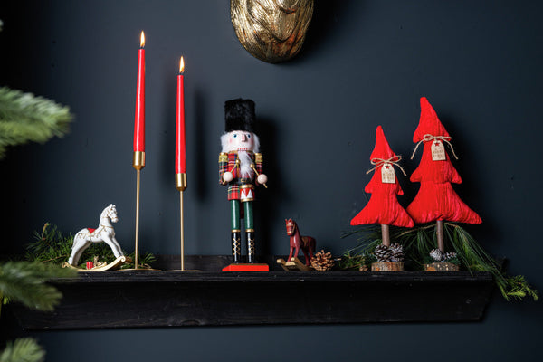 świecznik Aveni; 9x24 cm (ØxW); złoto; 2 sztuka / opakowanie