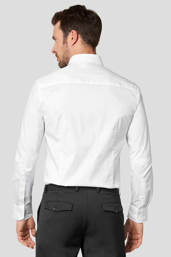 koszula męska Kim długi rękaw; Kleidergröße 45/46; biały