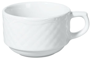 filiżanka do kawy Zürich; 190ml, 8x5.6 cm (ØxW); biały; okrągły; 6 sztuka / opakowanie