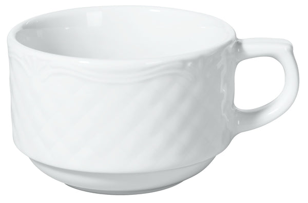 filiżanka do kawy Zürich; 190ml, 8x5.6 cm (ØxW); biały; okrągły; 6 sztuka / opakowanie
