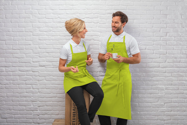 fartuszek Taras kolorowy 64x100 cm; 64x100 cm (DxS); zielone jabłko