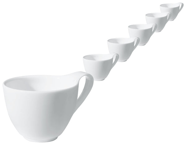 filiżanka do cappuccino Pallais; 250ml, 9x7 cm (ØxW); biały; okrągły; 6 sztuka / opakowanie