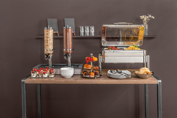 stelaż podgrzewacz Fenton 1/1 GN; 67x38x24 cm (SxGxW); srebro