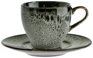 spodek do filiżanki do espresso Nano; 12.4 cm (Ø); czarny; okrągły; 6 sztuka / opakowanie