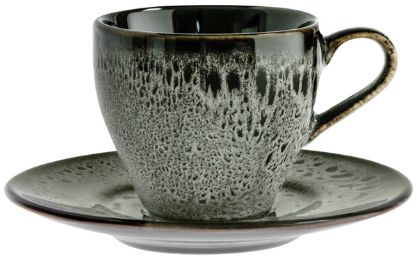 spodek do filiżanki do espresso Nano; 12.4 cm (Ø); czarny; okrągły; 6 sztuka / opakowanie